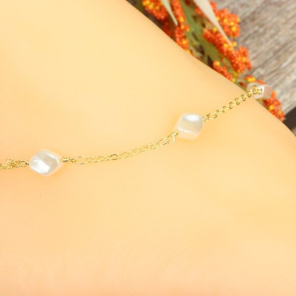 "Elegant Handmade Anklet – Delicate Jewelry for Women, MAR091775 - Picture 2 of 10